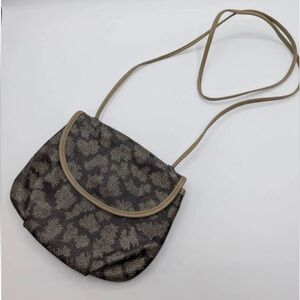 Yves Saint Laurent Tan and Gray Crossbody Bag